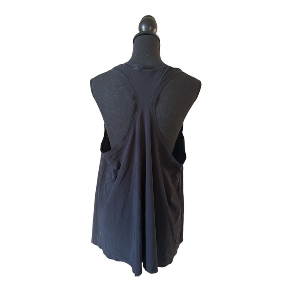 Athleta Black Racerback Swing Tank Top 1X Athleisure Active - Picture 4 of 5
